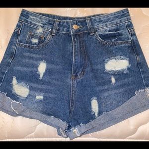 Denim shorts